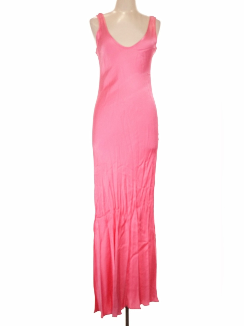 L’AGENCE Akiya Satin Maxi Dress Sample – Unreleased Romeo Pink - S/M